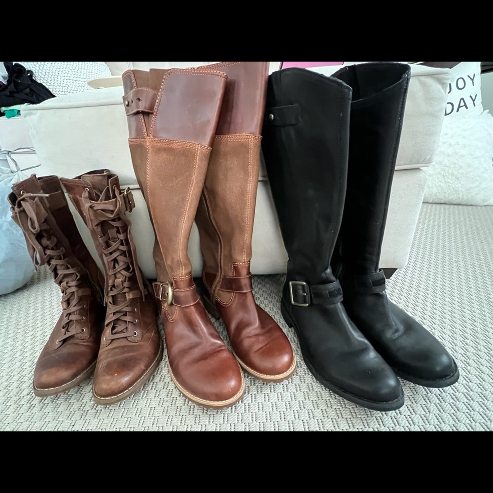 Timberland Women’s Earthkeepers Boots Size 7 - 3 pair set Leather waterproof